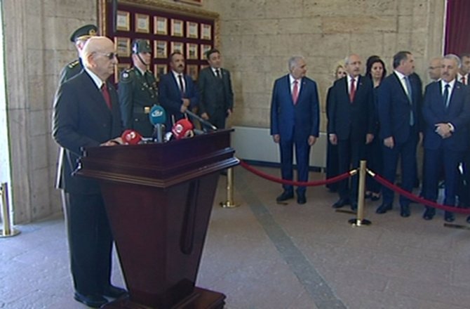 DEVLET ERKANI ANITKABİR’DE