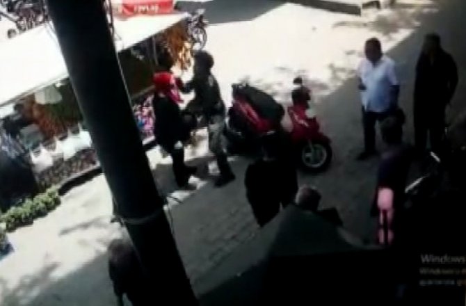 HAMİLE KADINI BÖYLE DÖVDÜ