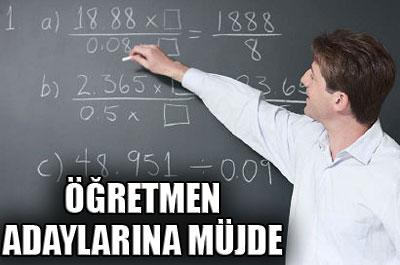 Öğretmen adaylarına müjde