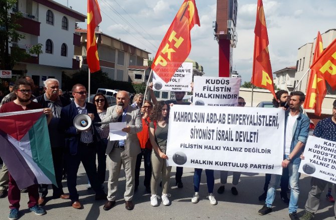 İSRAİL’İN ANKARA BÜYÜKELÇİLİĞİ ÖNÜNDE EYLEM