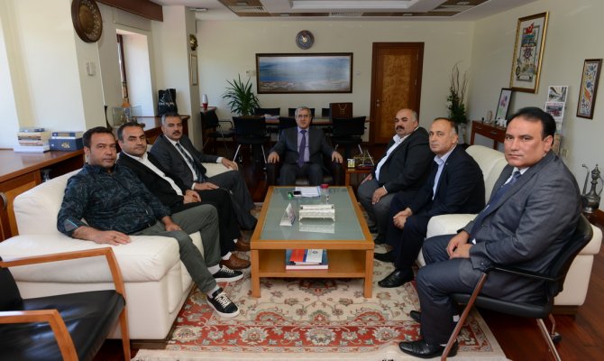 MAHALLE MUHTARLARI, REKTÖR CAN’I ZİYARET ETTİLER