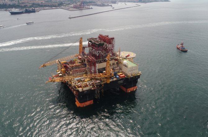 DEV PETROL ARAMA PLATFORMU HAVADAN GÖRÜNTÜLENDİ