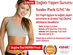 Sanko Park’ta GNC ile “Sağlıklı Yaşam Sunumu”