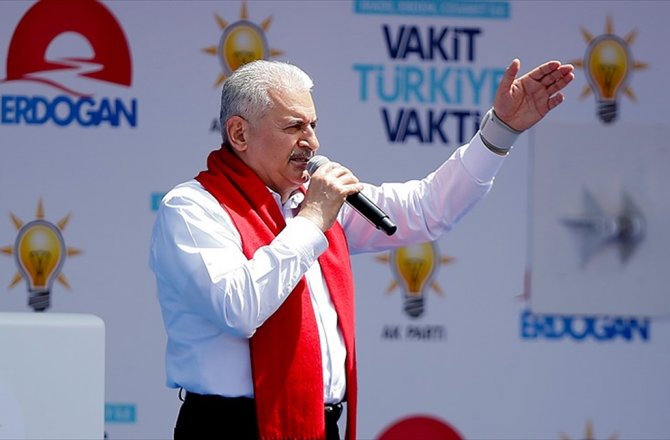BAŞBAKAN YILDIRIM: BUNLARA KALSA 16 YILDIR YAPILAN DEV ESERLERİ BALYOZLA YOK EDECEKLER