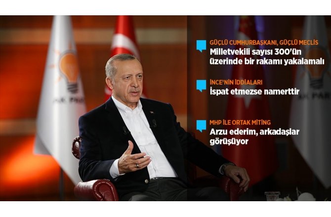 Cumhurbaşkanı Erdoğan: Güçlü bir cumhurbaşkanı istiyorsanız, güçlü bir Meclise de ihtiyacımız var