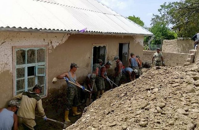 Kırgızistan’da sel felaketi