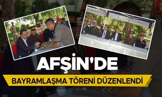 Afşin'de bayramlaşma töreni düzenlendi