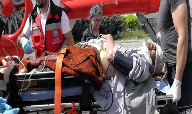 Otomobil takla attı: 2’si ağır 5 yaralı