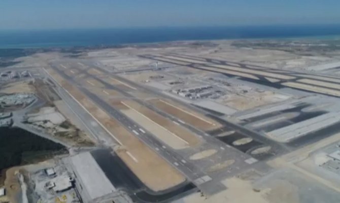 3. Havalimanı tarihi sefer öncesi havadan görüntülendi