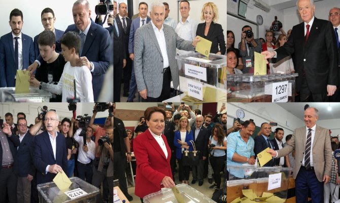 Liderler oylarını kullandı