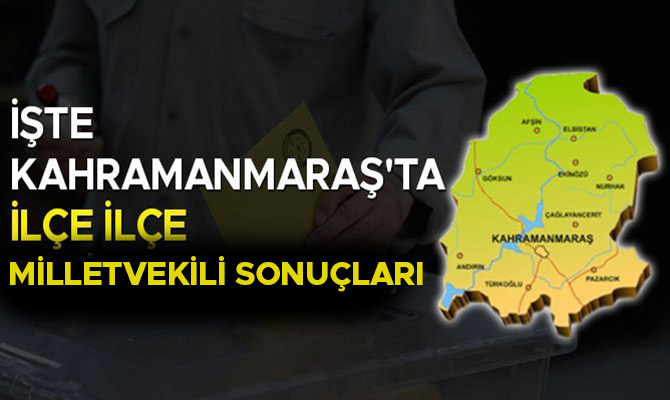 İlçe ilçe Milletvekili sonuçları
