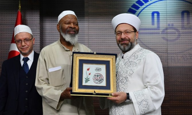 ABD’li Müslüman heyeti kabul etti