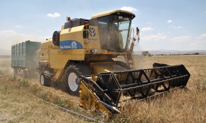 Biçerdövercilerin zorlu mesaisi 