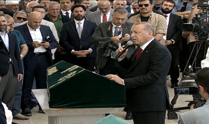 Erdoğan cenaze töreninde açıkladı