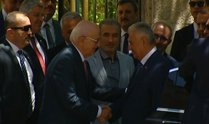 Yıldırım TBMM Başkanı Kahraman’ı ziyaret etti