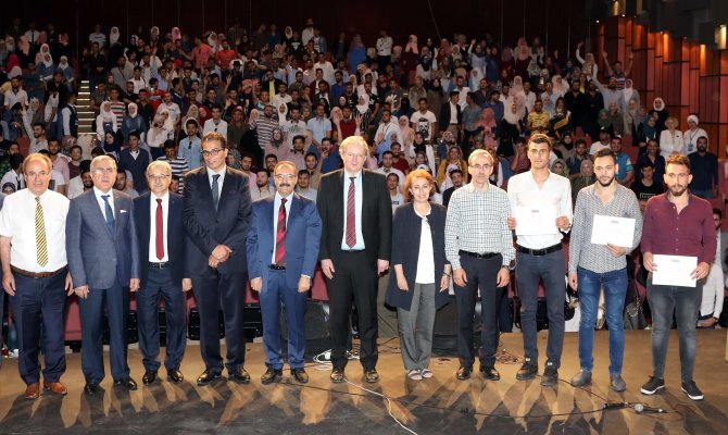 GAÜN’de Türkçe öğrenen Suriyeli öğrencilere sertifikaları verildi 