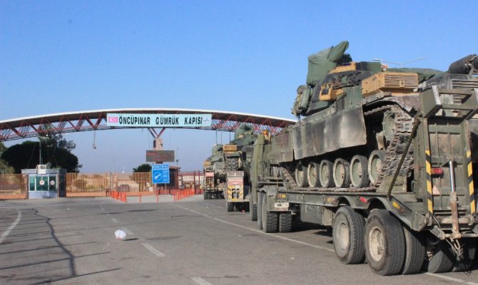 Suriye sınırına askeri sevkıyat