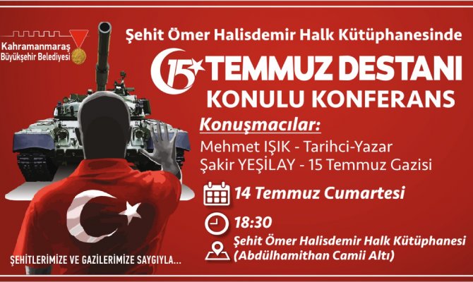 15 Temmuz Destanı Konulu Konferans