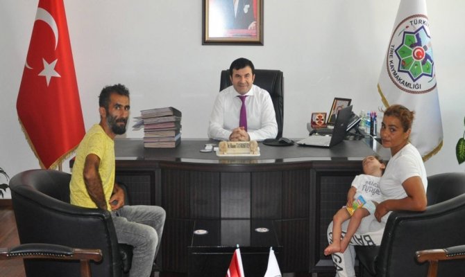 Minik Rüya’nın ailesinden Kaymakam Tanrıseven’e teşekkür