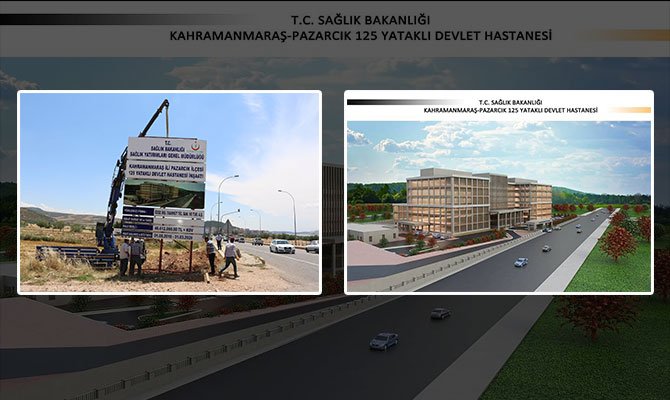 Yeni Pazarcık Devlet Hastanesi'nde ilk kazma vuruldu
