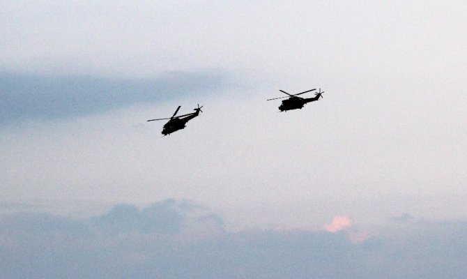 TSK yaralılar için helikopterleri havalandırdı