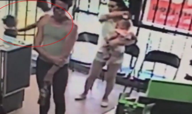 Çocuk kaçırma girişimi kamerada