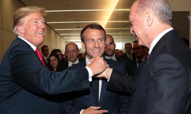 Erdoğan’dan Macron ve Trump ile samimi sohbet