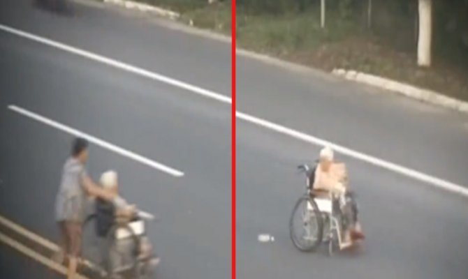 Çin’de akılalmaz kaza kamerada
