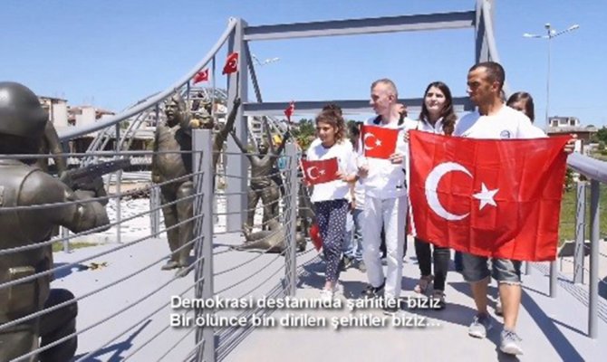 Özel çocuklardan 15 Temmuz şehitleri klibi
