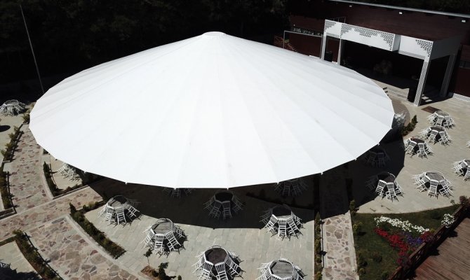 İşte Türkiye’nin en büyük şemsiyesi