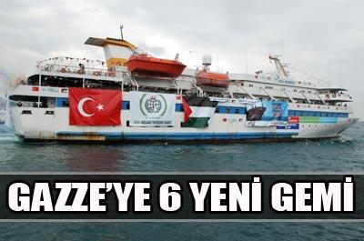 Gazzeye 6 yeni gemi