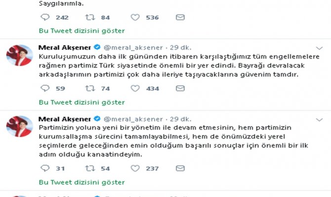 Akşener aday olmayacağını teyit etti