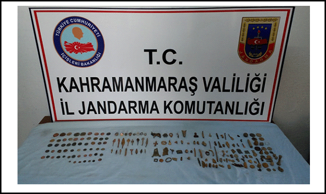 Kahramanmaraş'ta tarihi eser kaçakçılarına operasyon