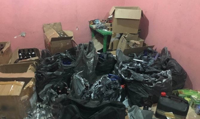 Sahte içki imalathanesine operasyon