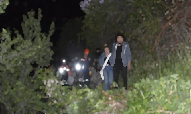 Dağda mahsur kalan kişi kurtarıldı