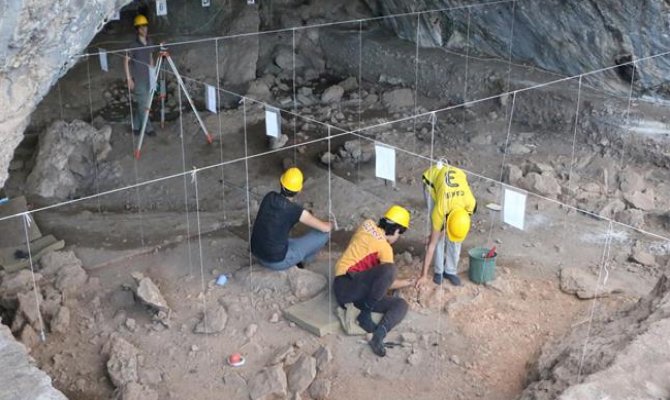 Kahramanmaraş'ta 14 bin yıllık ayı ve sansar kafatası bulundu