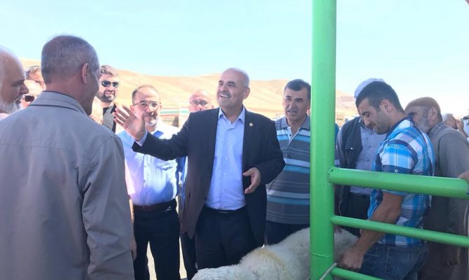Milletvekili Kılıç Afşin hayvan pazarını ziyaret etti