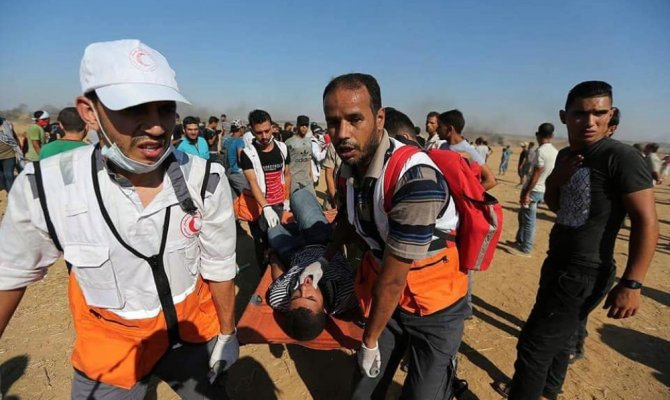 Gazze’de 2 Filistinli şehit oldu, 270 kişi yaralandı