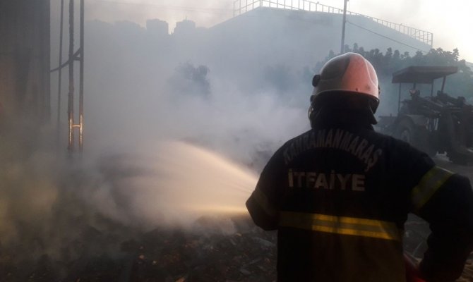 Kahramanmaraş’ta kereste fabrikasında yangın