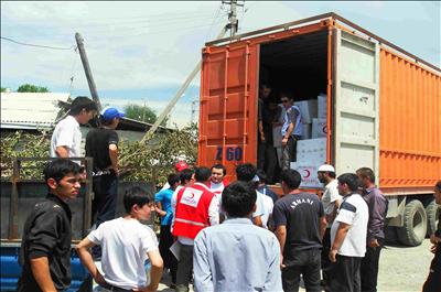 Türk Kızılayından Kırgızistana yardım