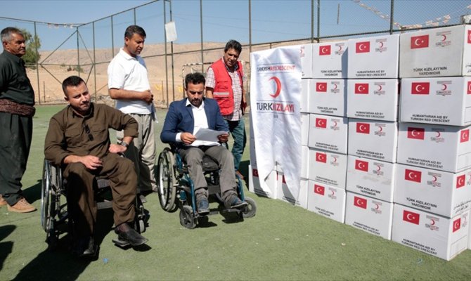 Türk Kızılayından Irak'taki engellilere yardım