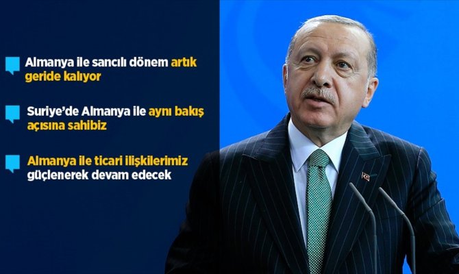 Cumhurbaşkanı Erdoğan: Ziyaret Türk-Alman dostluğunu daha da perçinleyecek
