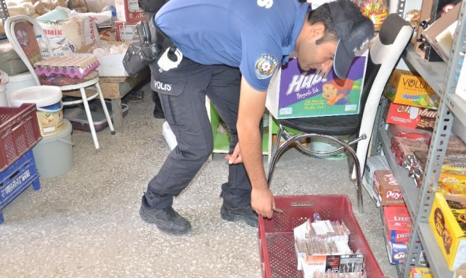 Elbistan’da kaçak sigara satan iş yerlerine operasyon yapıldı