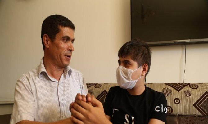 Kahramanmaraş'ta babasının verdiği böbrekle yaşama tutundu
