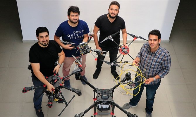 Genç girişimcilerden 'hayatı kolaylaştıran drone'lar