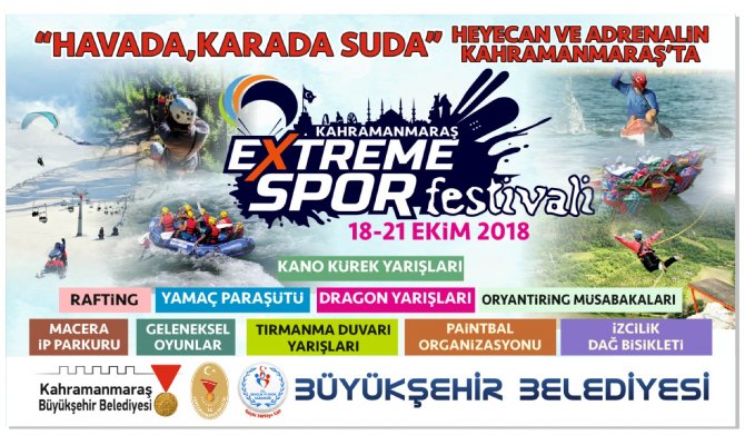 Ekstrem Spor Festivali Kahramanmaraş’ta Yapılacak