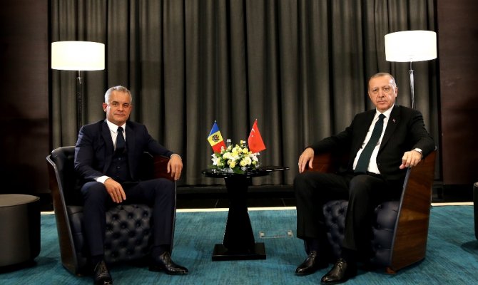 Erdoğan Moldova Demokrat Parti Genel Başkanı ile görüştü