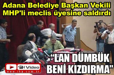 Adana Büyükşehir Belediye Meclisinde arbede