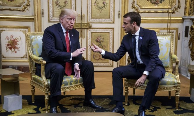 Trump, Macron ile tartıştı