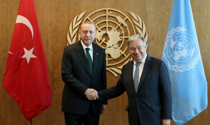 Erdoğan, BM Genel Sekreteri Guterres ile görüştü